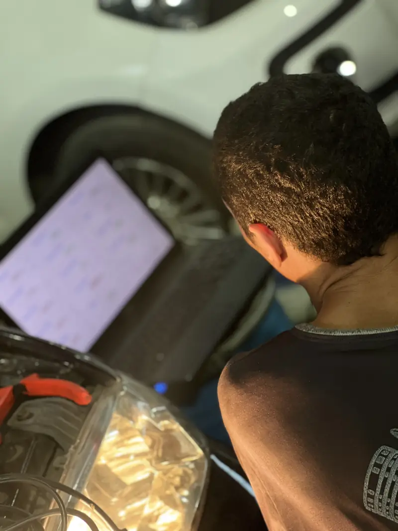 Scanner conectado ao carro